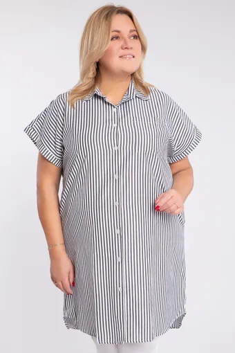 Černá šifonová halenka s ozdobami
