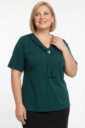Kopie Kopie Kopie Kopie Kopie Kopie Kopie Černá halenka s ozdobou výstřihu