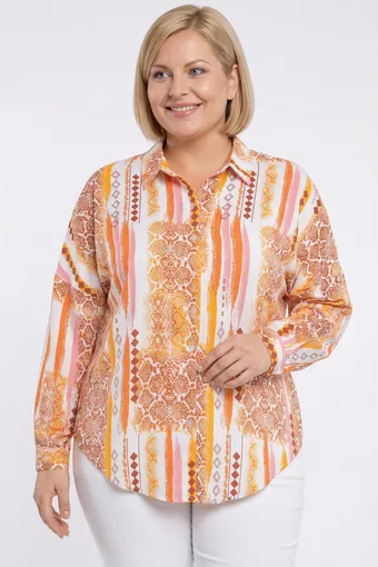 Růžová halenka s motýlími rukávy