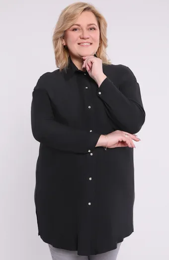 Volná béžová halenka se žlutými květy