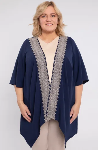 Béžový vzorovaný cardigan