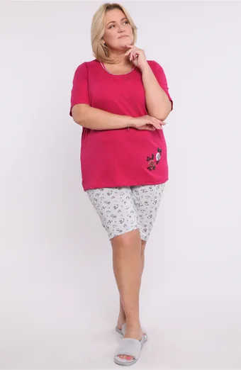 Modré květované pyžamo