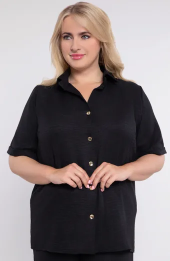 Černá halenka na knoflíky