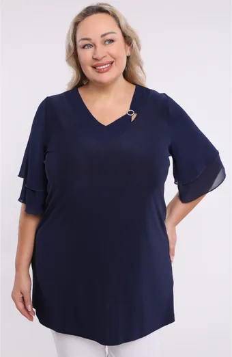 Šedá pruhovaná tunika