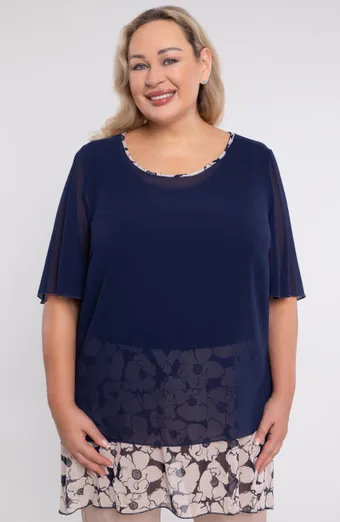 Šedá pruhovaná tunika