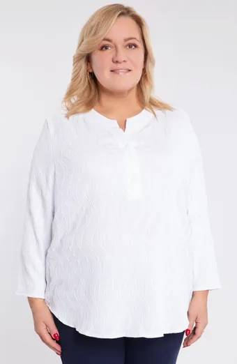 Kopie Stříbrná halenka s ozdobnými rukávy