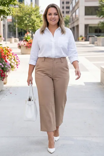 Hnědé culottes
